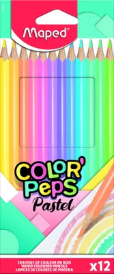 Produktbild von Maped Dreikant-Buntstift COLOR'PEPS Pastel 12er Kartonetui