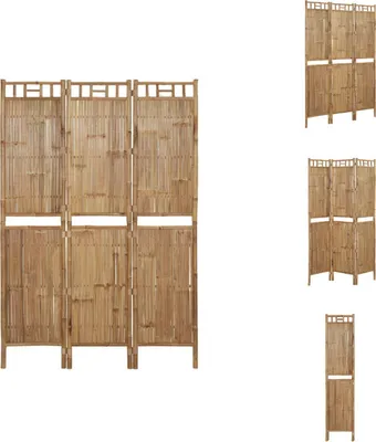 Produktbild von vidaXL 3-tlg. Raumteiler Bambus 120x180 cm - Raumteiler