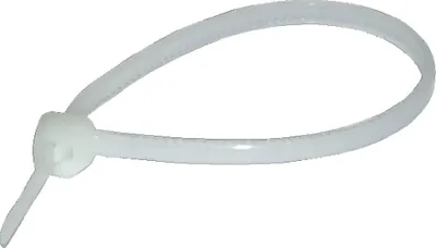 Produktbild von Haupa Kabelbinder, Nylon, Farbe natur 142 x 3,2mm, Packung mit 100 Stk.