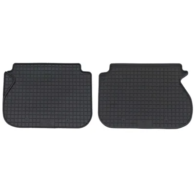 Produktbild von für VW Caddy ab 03/2004-05/2015 hinten Passform PETEX Gummimatten 2-teilig schwarz Allwettermatten Gummifußmatten
