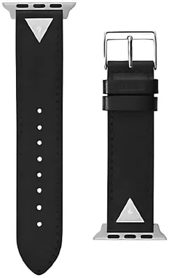 Produktbild von GUESS Damen-Smartwatch-Armband, kompatibel mit Apple Watch (38 mm - 40 mm), schwarz/silber, Modern