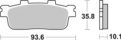 Produktbild von sbs Bremsbeläge Satz 201MS
