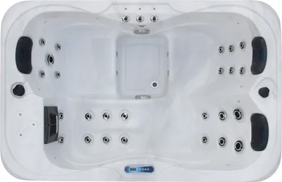 Produktbild von TroniTechnik® TINO PRO, kompakter 195x127 cm Whirlpool mit Farblicht, Heizsystem, Sanitäracryl und Hydromassage-Ausstattung