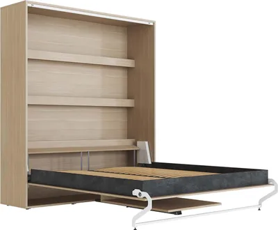 Produktbild von Schrankbett M3 (55cm Tiefe) 180x200cm Vertikal inkl.TISCH Kaiserberg Eiche