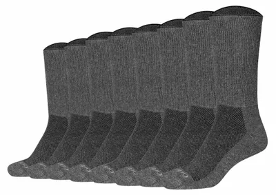 Produktbild von Camano Uni Socken, 8er Pack - Organic Diabetic Socks, Diabetiker-Socken, einfarbig Dunkelgrau 35-38