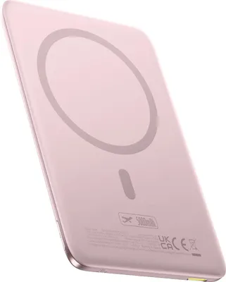 Zdjęcie produktu dla Powerbank Baseus Picogo Am41 5000Mah 20W Ultra-Slim Kompatybilny Z Magsafe Z Kablem Baseus Simple Usb-C 60W 30Cm - Różowy