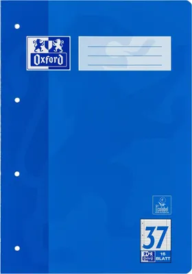 Image de Cahier d'écolier Oxford, DIN A4, linéale 37 / lignée, 16 feuilles