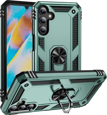 Produktbild von Samsung Galaxy A15 Hülle - Coverup Ring Ständer Back Cover - Grün