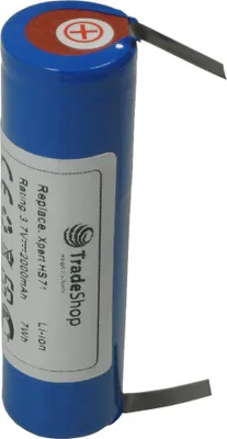 Produktbild von Trade-Shop Premium Li-Ion Akku 3,6V/3,7V 2000mAh für Haarschneider Wella Xpert HS71, HS71 Profi, HS75, Carvis HS75 ersetzt 1531582