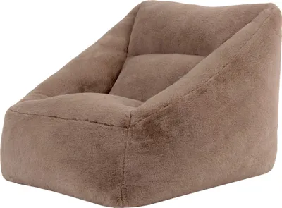Produktbild von icon Riesen Sitzsack Sessel Natalia aus Kaninchenkunstfell, Mocha, für Erwachsene und Kinder, mit Füllung