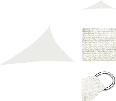 Produktbild von vidaXL Sonnensegel 160 g/m² Weiß 4x5x6,8 m HDPE - Sonnenschirme & Sonnenschutze