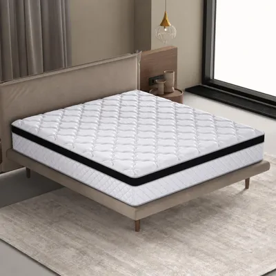 Productafbeelding van Federkernmatras 140x200 cm, 25 cm, H3, ergonomisch, opgerold (wit)