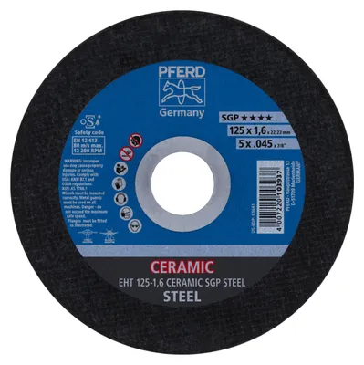 Produktbild von PFERD 61312516, Schneidedisk, Stahl, 12,5 cm, Jede Marke, Flache Mitte, 2,22 cm