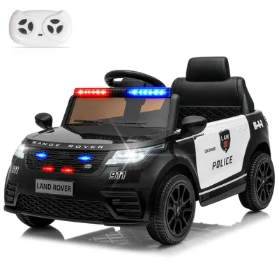 Produktbild von Kinderauto Polizeiauto,12V 4.5A.h LAND ROVER Ausgestattet mit Bluetooth, Musik, Hupe und USB