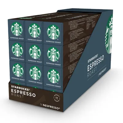 Produktbild von Starbucks Espresso Roast für Nespresso Kaffeekapseln (12 x 10 Kapseln)