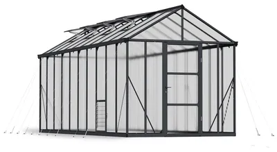 Produktbild von Palram - Canopia Aluminium Gewächshaus Glory 410 Anthrazit 603x244x268 cm