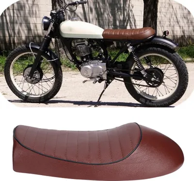 Zdjęcie produktu dla Siedzenie motocyklowe, siodło motocyklowe, poduszka motocyklowa, siodło ze skóry PU, siedzenie Cafe Racer