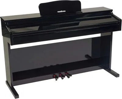 Immagine prodotto di Tastiera digitale nera lucida - Pianoforte elettrico - Mobile per pianoforte - Pianoforte a mobile - Pianoforte a 88 tasti