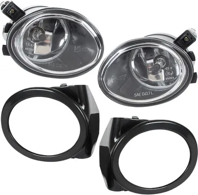 Image de Phares antibrouillard + support de cadre Réparation GAUCHE + DROITE pour BMW 3 E46 avec