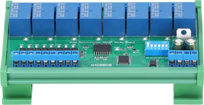 Obrázek produktu pro Kolejnicová skříňka Relé 8 vstupů 8 výstupů Rozšiřující deska DIN35 PLC s pláštěm RS485 12V