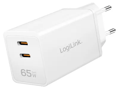 Immagine prodotto di Logilink PA0367 Logilink USB-Steckdosenadapter 2x USB-C PD/QC 65W weiß