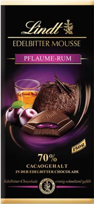 Produktbild von Lindt Edelbitter Mousse Schokoladentisch, 150 g Tisch