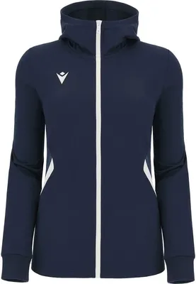 Immagine prodotto di Giacca con cappuccio Macron Victory Bastet da donna - Blu navy / Bianco