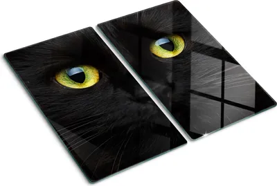 Produktbild von Tulup Glas-Herdabdeckplatte - 2x30x52cm - Glaskeramikkochfeld-Abdeckung Spritzschutz Zweiteilig Katzenaugen