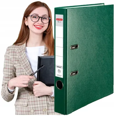 Obrázek produktu pro Herlitz Q.FILE Segregátor A4 Zelený PP, pákový mechanismus
