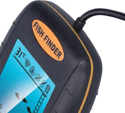 Immagine prodotto di Ecoscandaglio, ecoscandaglio portatile LCD wireless, trasduttore di allarme per attività all'aperto