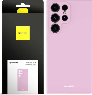 Image de Coque en silicone SPACECASE Coque en silicone pour Galaxy S23 Ultra Rose