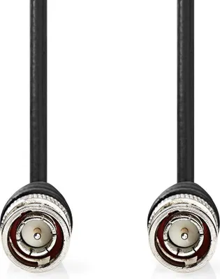 Obrázok produktu pre Nedis CVGL01000BK10, 1 m, BNC, BNC, BNC, Čierna