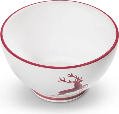 Immagine prodotto di Gmundner Vetroceramica Bordeauxr. Cervo, ciotola per cereali grande (Ø 14 cm)