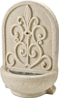 Produktbild von Brunnen - Wand- und Standbrunnen - rund - GRC Beton - H: 54cm - Außen - beige