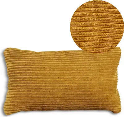 Produktbild von Geronimo | Dekokissen - Gelb - 50x30 cm - Cordkissen - Maschinenwaschbar - Abnehmbarer Bezug - Antiallergisch