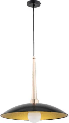 Obrázek produktu pro Závěsné svítidlo VELIAN, zlatá antiková barva, 1xE27x15W, sklo, rozměry: 84x48x48 cm, IP20, Alfa