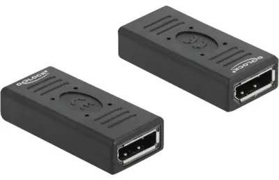 Produktbild von DeLOCK DisplayPort 1.2 Adapter Buchse zu Buchse Gender Changer mit Pin 20, DisplayPort, DisplayPort, Schwarz