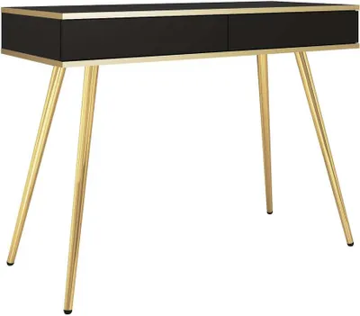 Imagen del producto de Mesa consola FURNLUX, color dorado, y dorado. 102 cm de ancho. Color principal: . Dimensiones: 102 x 50 x 79 cm
