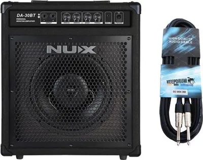 Obrázok produktu pre Zosilňovač pre bicie nástroje Nux DA-30BT s káblom
