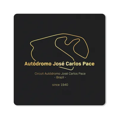 Produktbild von MuchoWow® Mauspad Mousepad Brasilien - F1 - Rennstrecke 20x20 cm - Mousepads - Maus Mat - Pad - Mausunterlage - Desk Mat - Bureauartikeln