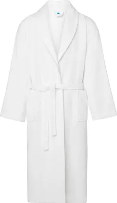 Produktbild von Ladeheid Herren Frottee Bademantel aus 100% Baumwolle Waffelpiqué LA40-226 (Weiß (P01), L)