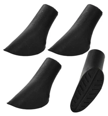 Productafbeelding van Inny - Punten voor wandelstokken (4 stuks) PP16340 (universele maat) (zwart)