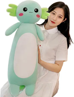 Produktbild von Axolotl Plüschkissen 100 cm, grün, Plüsch, für Kinder