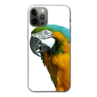 Produktbild von MuchoWow® Handyhülle Schutzhülle Hülle für iPhone 13 Pro Papagei - Vogel - Federn - Porträt Silikon Softcase Handy Hülle - Handy-Tasche