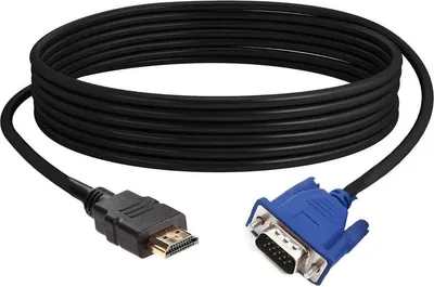 Zdjęcie produktu dla CHPN – Adapter HDMI na VGA, kabel wideo 15-pinowy – należy zwrócić uwagę na typ – czarny – 1,8 metra