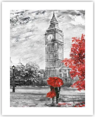 Produktbild von Poster - Poster ohne Rahmen - London Bus - 40x50 cm - Wand Bild - Wanddeko - Wandbilder - Kunstposter - Wandposter - Bilder - Kunstdruck - Wanddekoration - Wandbild - P2XPA40x50-3866