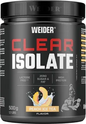 Produktbild von Weider Clear Isolate 500g Peach Ice Tea