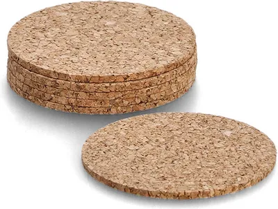 Obrázek produktu pro ZELLER Podtácky korek sada 6ks, průměr 9,5cm
