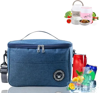 Immagine prodotto di Borsa termica pieghevole, capacità 6 litri, realizzata in tessuto Oxford impermeabile, ideale come mini borsa da picnic, perfetta per il pranzo e il campeggio