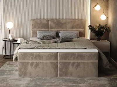 Produktbild von Boxbett Galla 180 cm 200 cm Boxspringbett Galla, 180x200 cm, Rosa, praktisches Doppelbett fürs Schlafzimmer